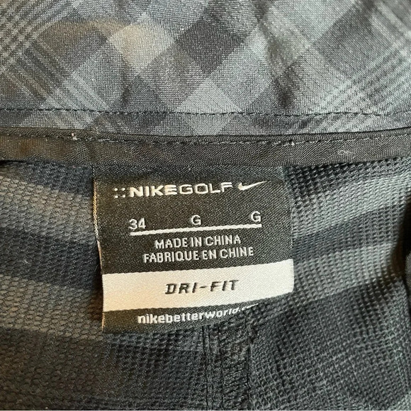 Nike men’s golf Dri Fit plaid shorts 15254 - Picture 6 of 9